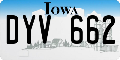 IA license plate DYV662