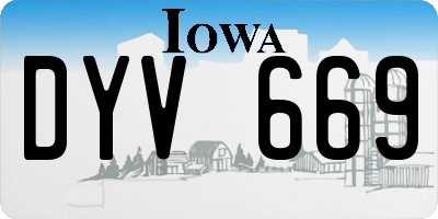 IA license plate DYV669