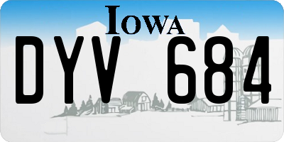 IA license plate DYV684