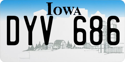 IA license plate DYV686