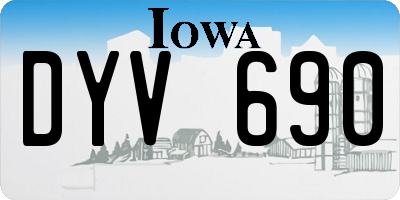 IA license plate DYV690