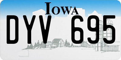 IA license plate DYV695