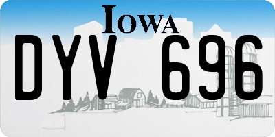 IA license plate DYV696