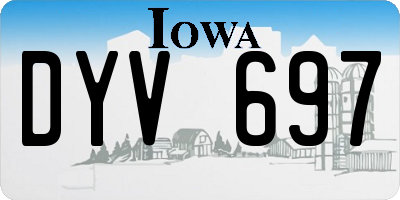 IA license plate DYV697