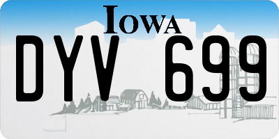 IA license plate DYV699