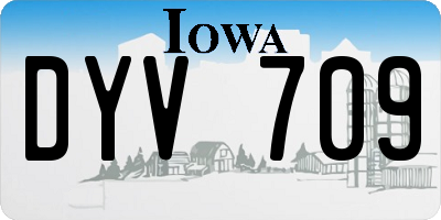 IA license plate DYV709