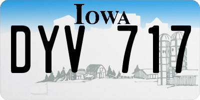 IA license plate DYV717