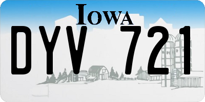 IA license plate DYV721