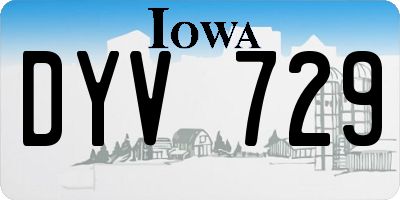 IA license plate DYV729