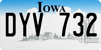 IA license plate DYV732