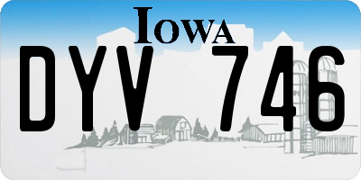 IA license plate DYV746