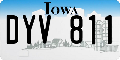 IA license plate DYV811