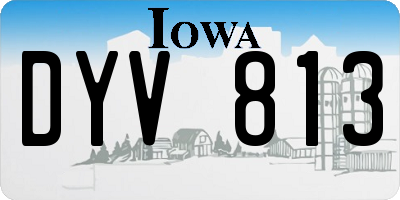 IA license plate DYV813