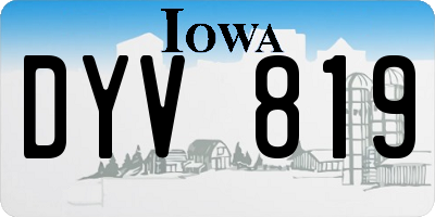 IA license plate DYV819