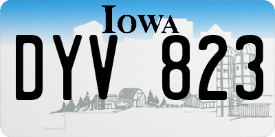 IA license plate DYV823