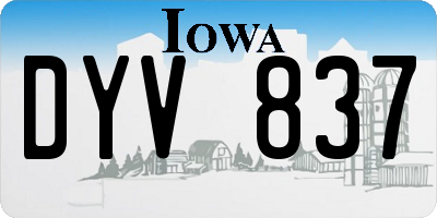 IA license plate DYV837