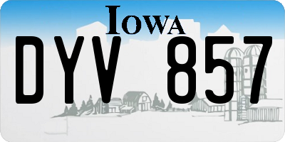 IA license plate DYV857