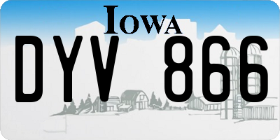 IA license plate DYV866