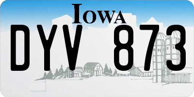 IA license plate DYV873