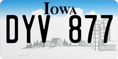 IA license plate DYV877