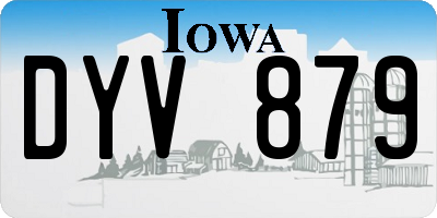 IA license plate DYV879