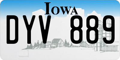 IA license plate DYV889