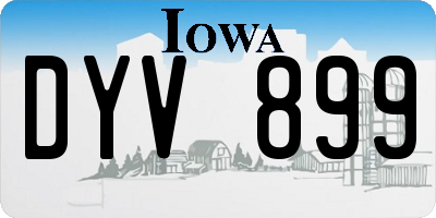 IA license plate DYV899