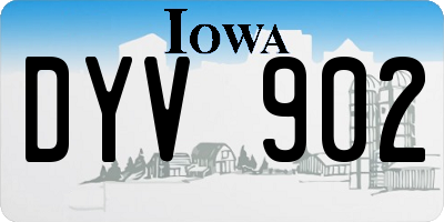 IA license plate DYV902