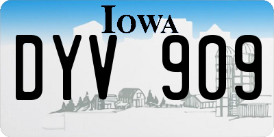 IA license plate DYV909
