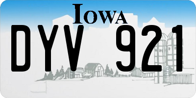 IA license plate DYV921