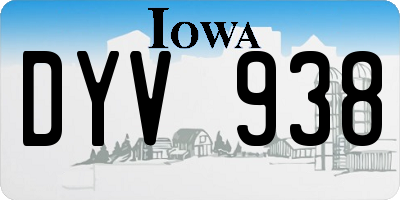 IA license plate DYV938