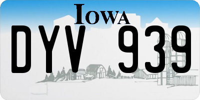 IA license plate DYV939