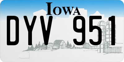 IA license plate DYV951
