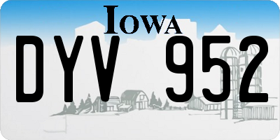 IA license plate DYV952