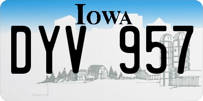 IA license plate DYV957