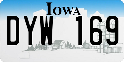 IA license plate DYW169