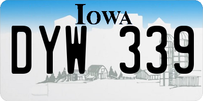 IA license plate DYW339