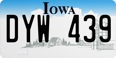 IA license plate DYW439