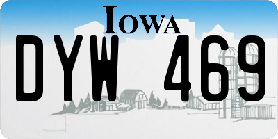 IA license plate DYW469