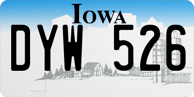 IA license plate DYW526