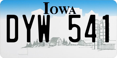 IA license plate DYW541