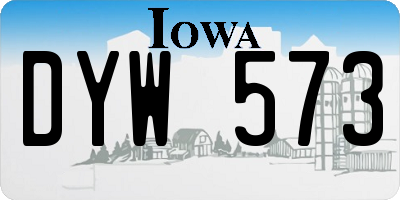 IA license plate DYW573