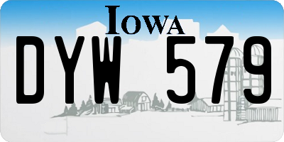 IA license plate DYW579