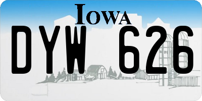 IA license plate DYW626