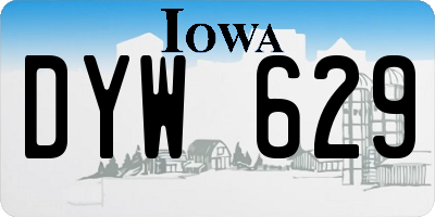 IA license plate DYW629