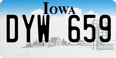 IA license plate DYW659