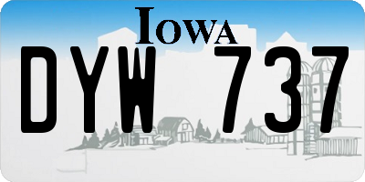 IA license plate DYW737