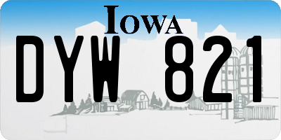 IA license plate DYW821