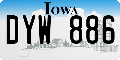 IA license plate DYW886