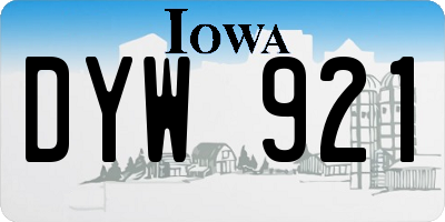 IA license plate DYW921